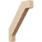 Ekena Millwork 3-inch W x 16-inch D x 22-inch H Burlington Rough Cedar Woodgrain TimberThane Knee Brace, Primed BRCUR03X16X22BURRCPR - alternate 1